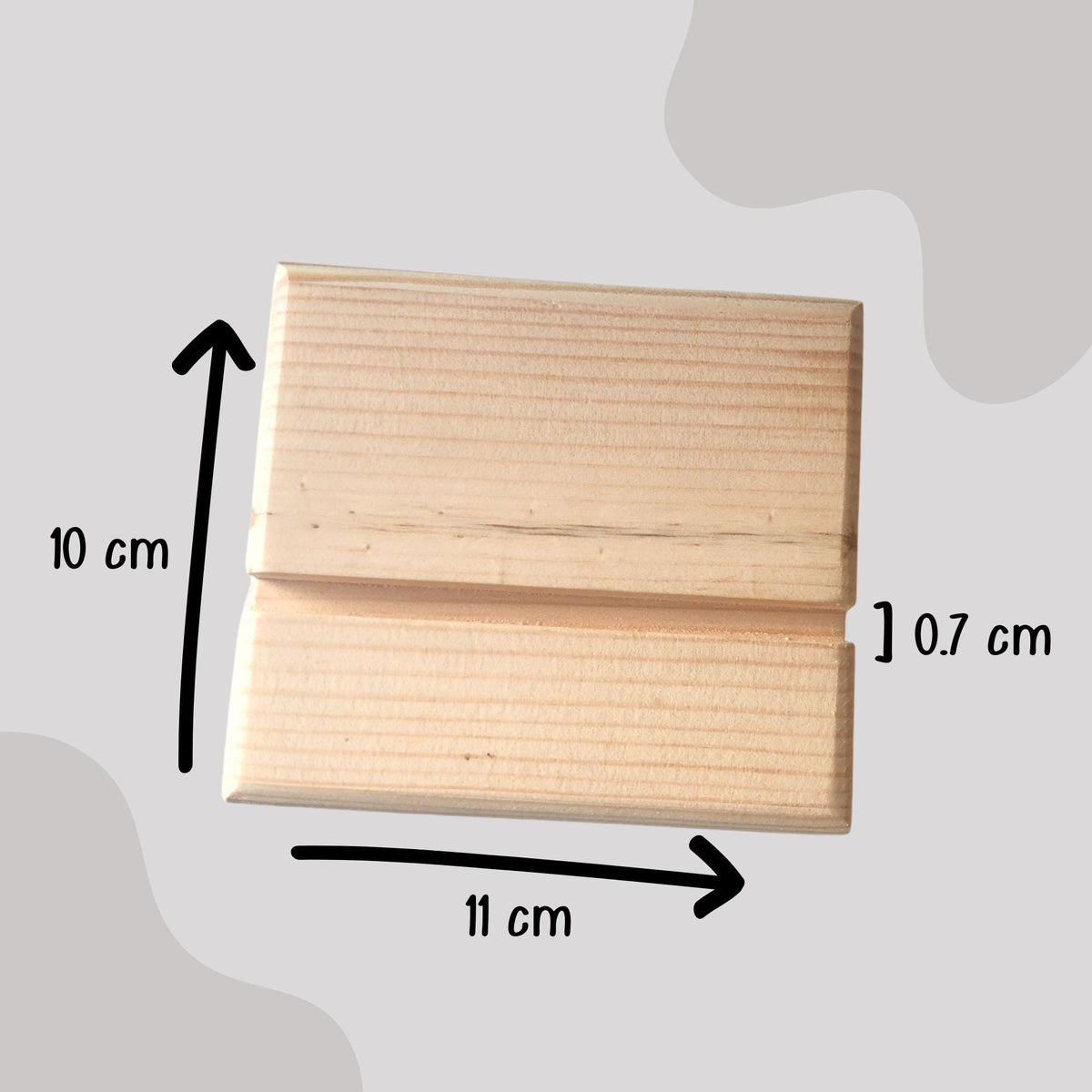 2026 Desk Calendar Set -12 Monthly Cards (Jan–Dec) + Wooden Holder