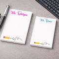 Personalized Notepad, Custom Classroom Stationery ,Teacher Appreciation gift, Back to school