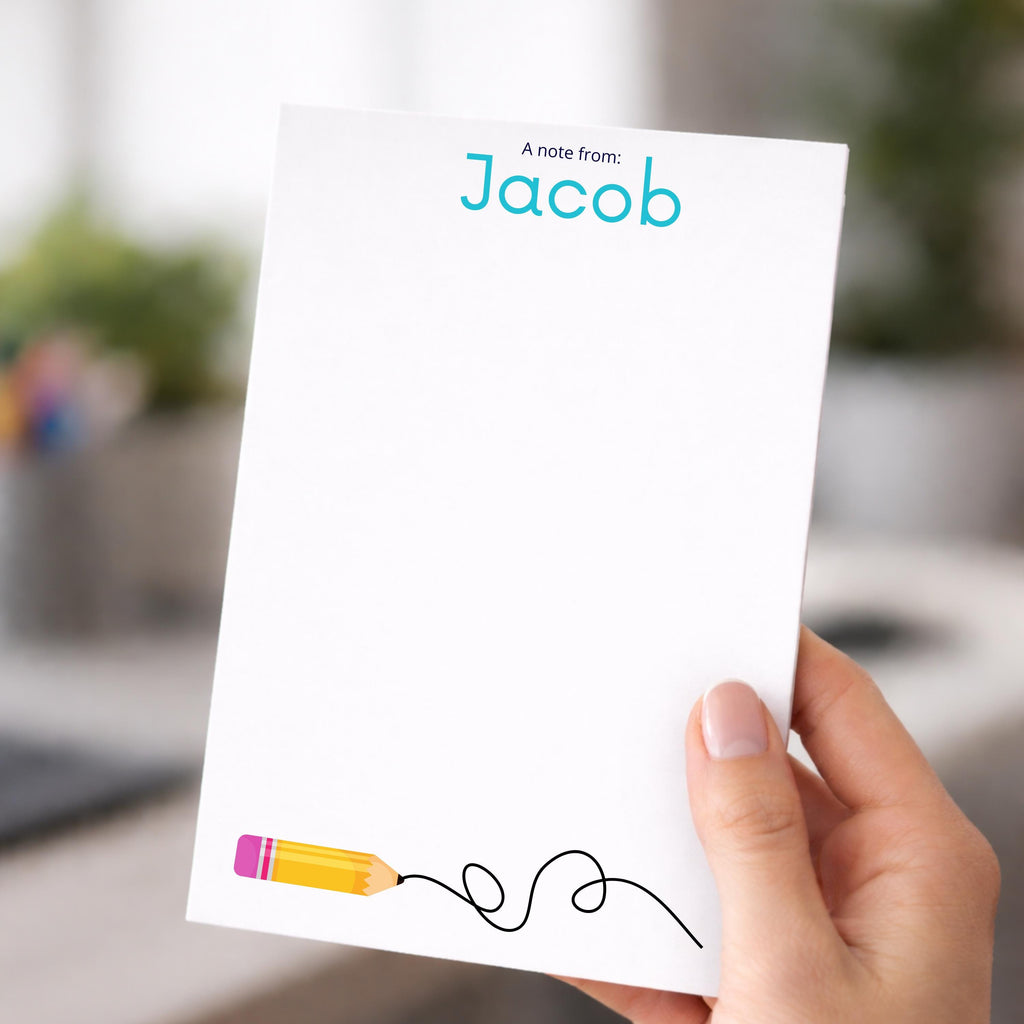 Personalized Notepad, Custom Classroom Stationery ,Teacher Appreciation gift, Back to school
