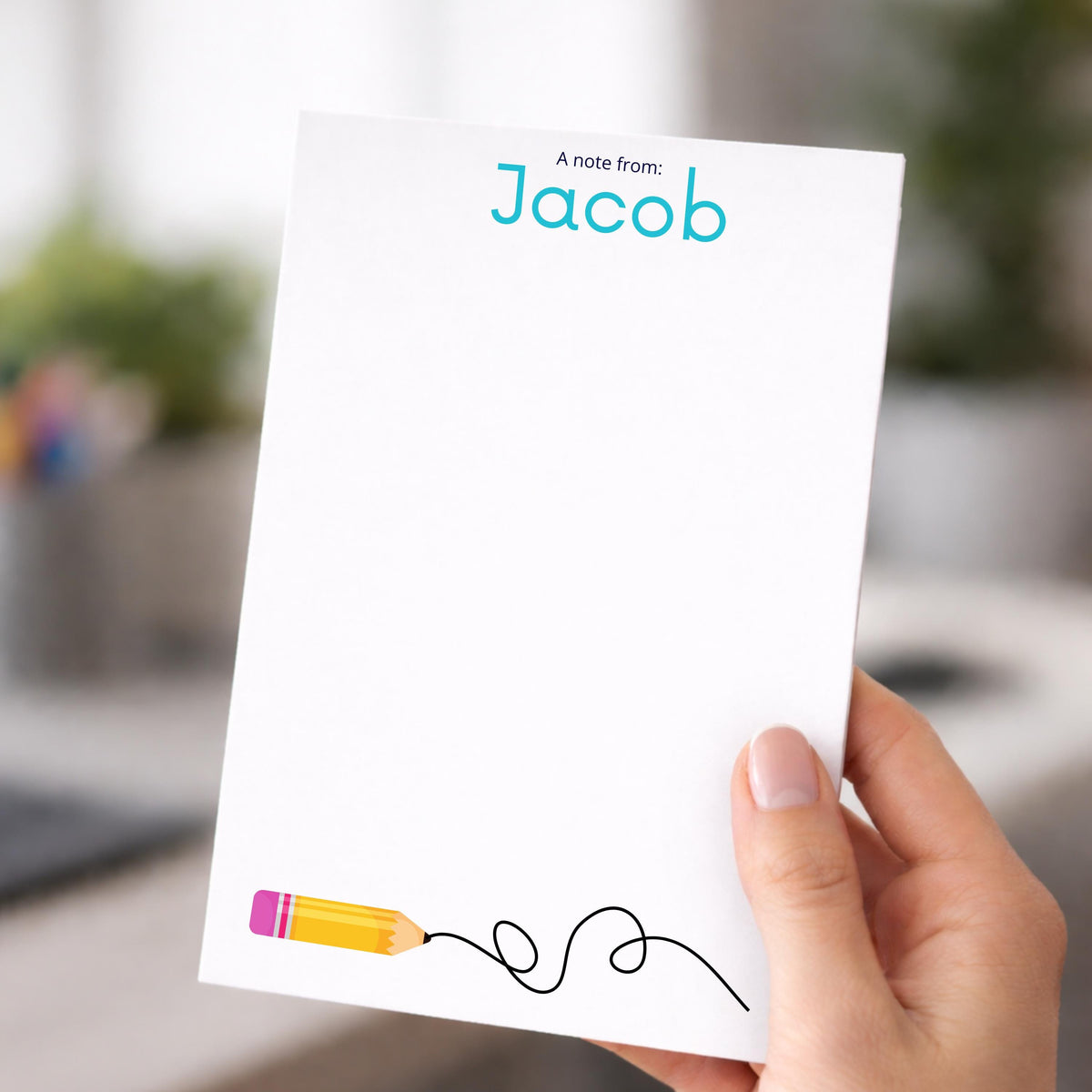 Personalized Notepad, Custom Classroom Stationery ,Teacher Appreciation gift, Back to school
