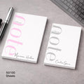 Custom Name Notepad | Modern Signature Font, Personalized Stationery