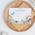 Personalized Floral Thank You Cards | Watercolor Stationery, Set of 10 Flat
