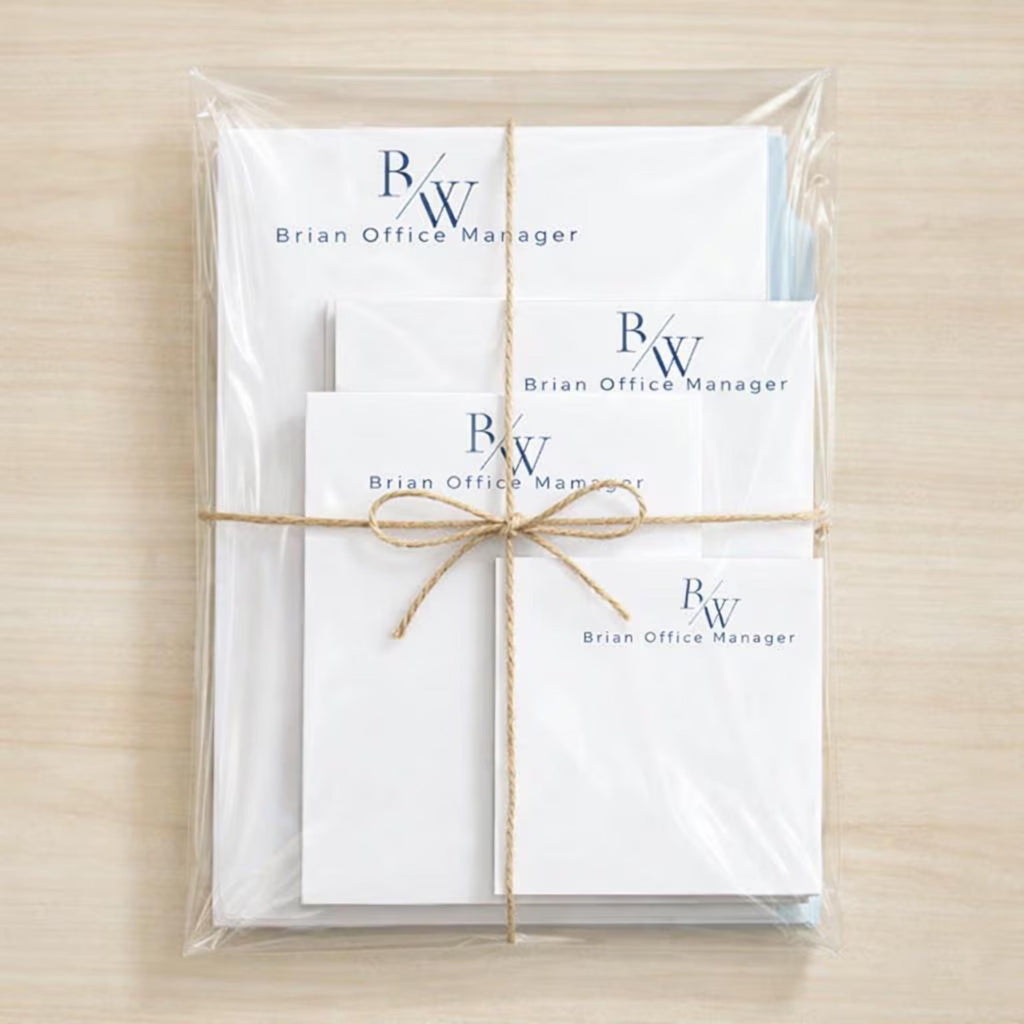 Personalized  notepad Script Monogram Notepad: Custom Stationery Gift