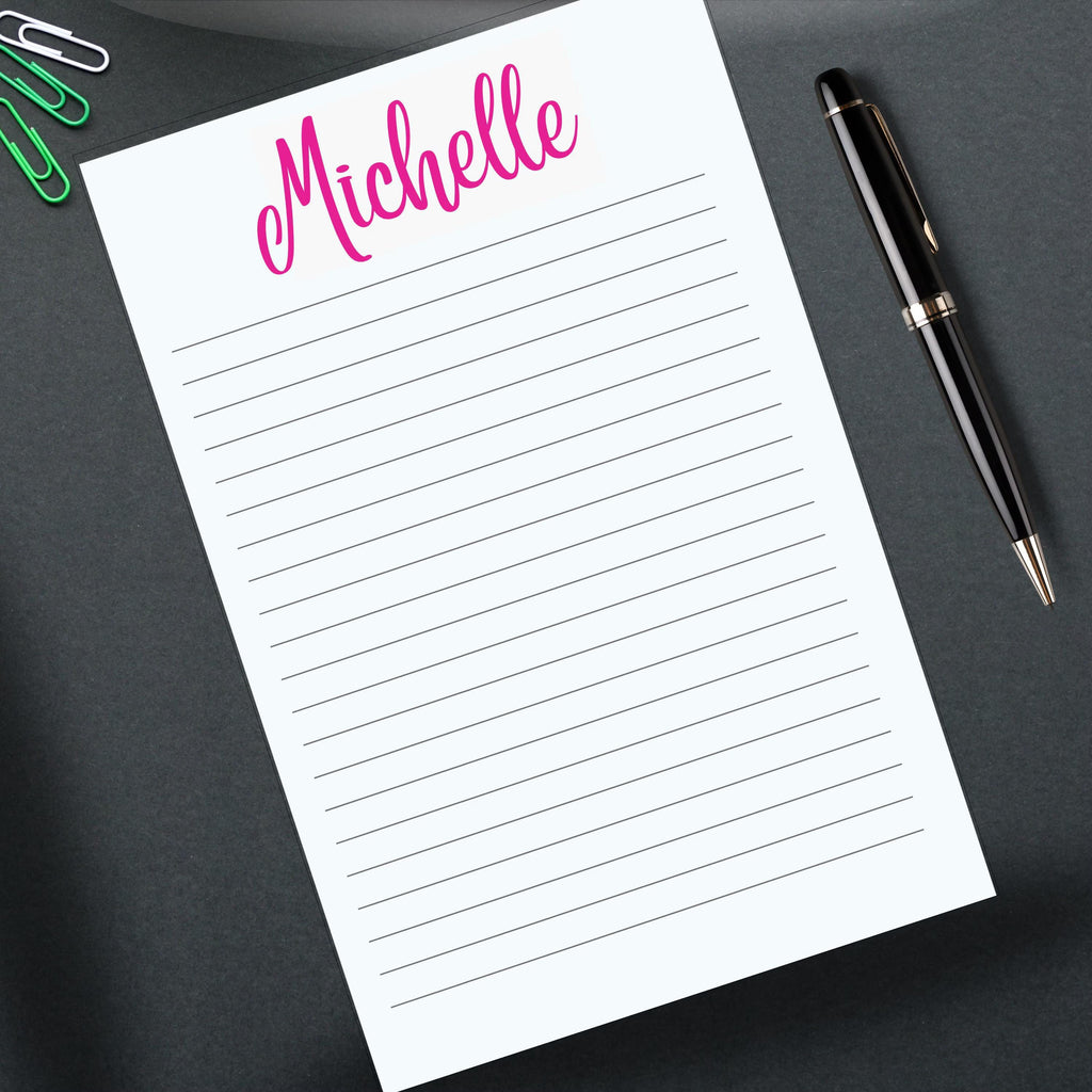 Personalized Notepad  – Custom Stationery  for Teachers, Co-workers, Corporate Gift, Bridesmaids, Holiday