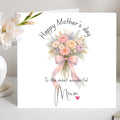 Watercolor Mother's Day Card for Mum | Square notecard with Envelope | Bouquet e Floral