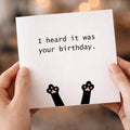 Black Cat cards | 6x6 Inch Square Greeting notecard | FSC Certified Paper | Funny card