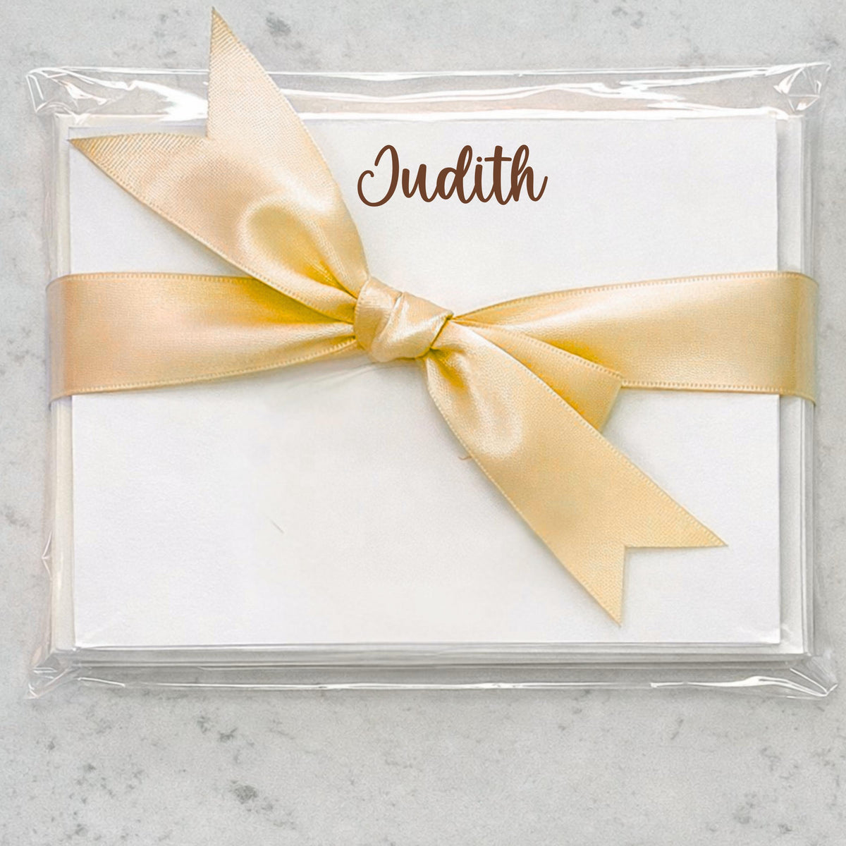 Personalized Feminine Cards | Custom Name A6 Notecards | Elegant Modern Font Stationery Set