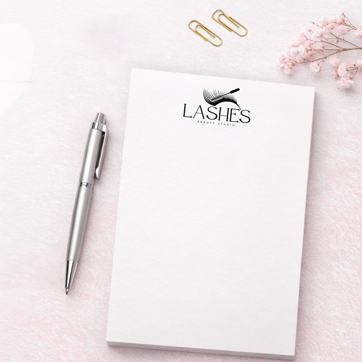 Personalized Hair Stylist Notepad | Custom Logo Salon Stationery, Client Notes Pad