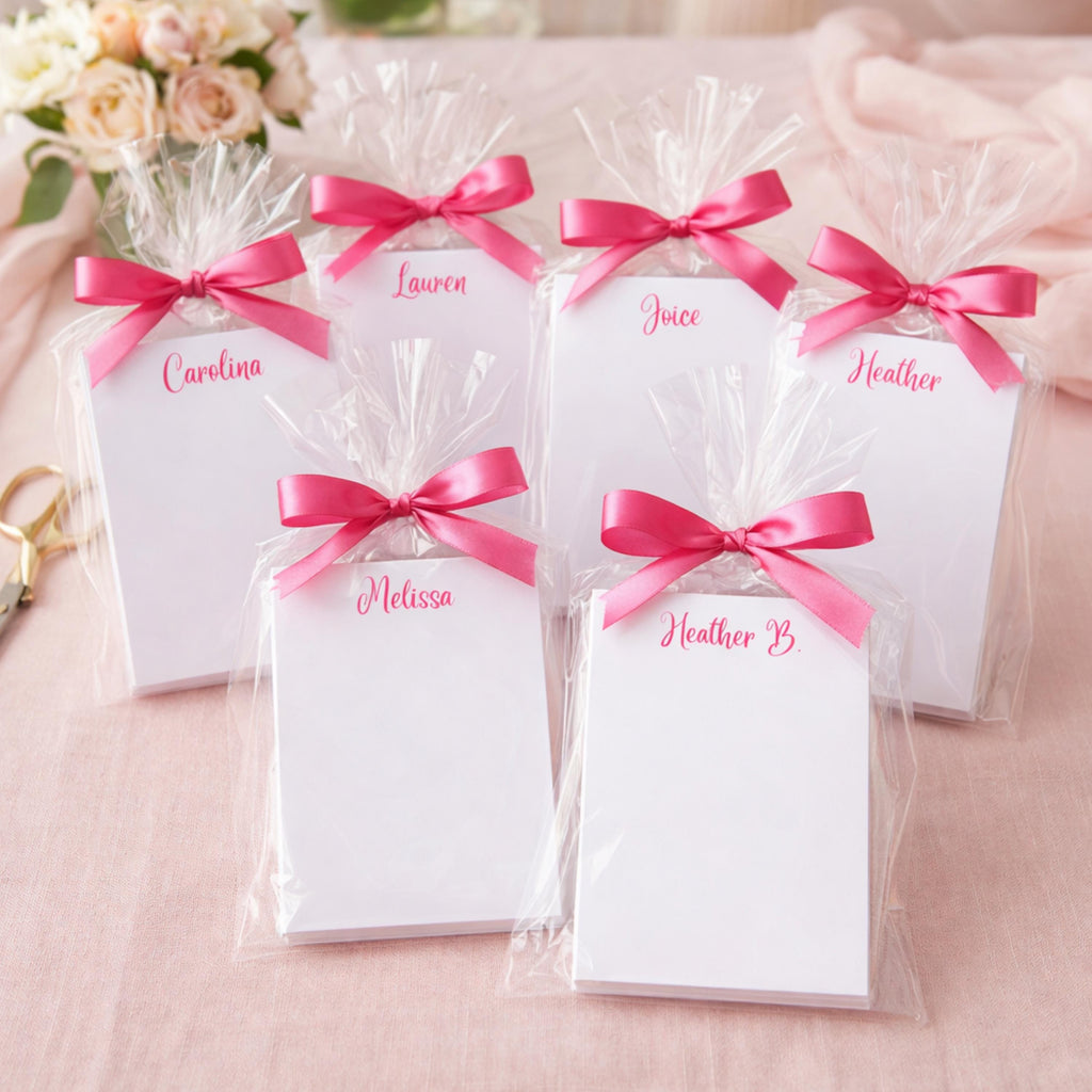 Personalized Notepads | Gift for Bridesmaids, Hen Party, Engagement, Birthday & Party Favors