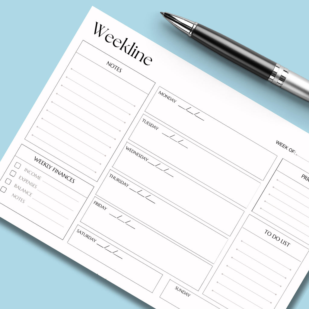 Weekly  Planner, To-Do List Desk Pad, Simple A4 Planner