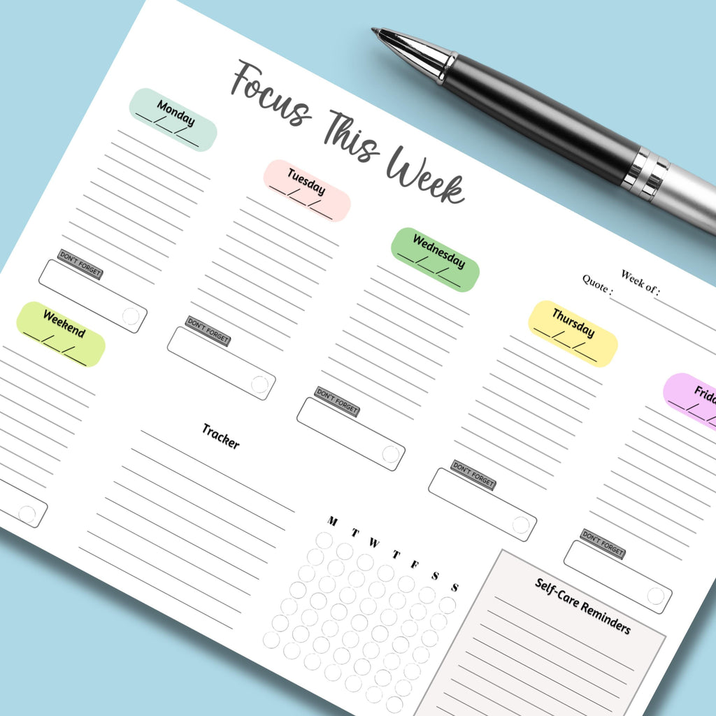 Weekly Daily Planner Desk Pad, A4 Task Management To-Do List